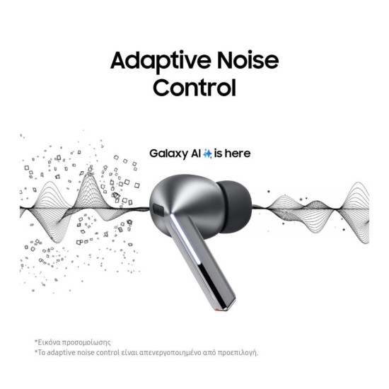 True Wireless Ακουστικά Bluetooth Samsung SM-R630 Galaxy Buds 3 Pro Λευκό