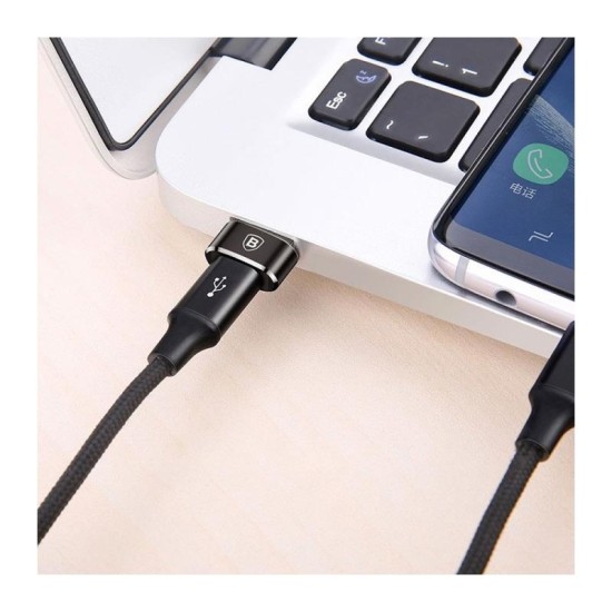 Αντάπτορας Baseus USB C Θηλυκό σε USB A Αρσενικό Μαύρο