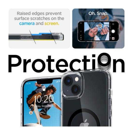 Θήκη TPU & PC Spigen Ultra Hybrid Mag Magsafe Apple iPhone 14 Plus Διάφανο-Μαύρο Θήκη TPU & PC Spigen Ultra Hybrid Mag Magsafe Apple iPhone 14 Plus Διάφανο-Μαύρο