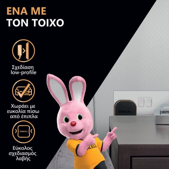 Φορτιστής Ταξιδίου Duracell PD 20W με Έξοδο USB C Μαύρο Φορτιστής Ταξιδίου Duracell PD 20W με Έξοδο USB C Μαύρο