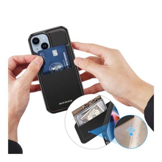 Θήκη Δερμάτινη Dux Ducis Rafi Mag 3 σε 1 MagSafe RFID Blocker Apple iPhone 14 Pro Max με Stand Μαύρο Θήκη Δερμάτινη Dux Ducis Rafi Mag 3 σε 1 MagSafe RFID Blocker Apple iPhone 14 Pro Max με Stand Μαύρο