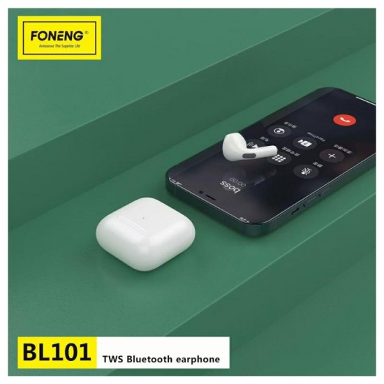True Wireless Ακουστικά Bluetooth Foneng BL101 Mini Λευκό True Wireless Ακουστικά Bluetooth Foneng BL101 Mini Λευκό