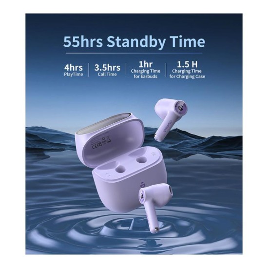 True Wireless Ακουστικά Bluetooth Choetech BH-T19 Μωβ True Wireless Ακουστικά Bluetooth Choetech BH-T19 Μωβ