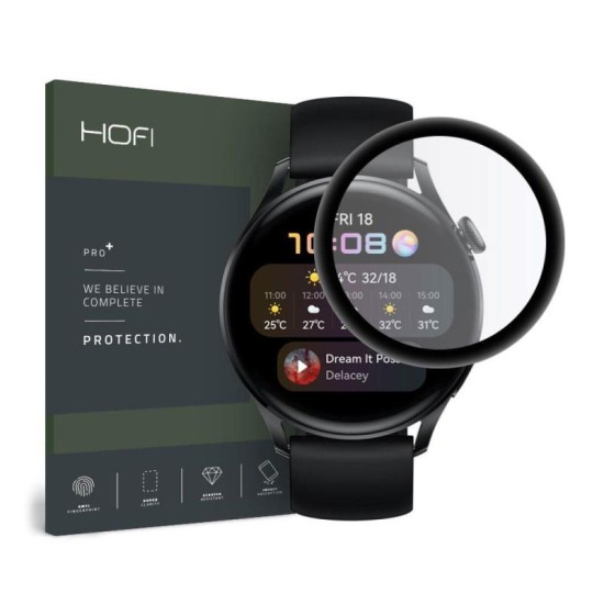 Hybrid Nano Glass Hofi Pro+ Huawei Watch 3 46mm Μαύρο (1 τεμ.) Hybrid Nano Glass Hofi Pro+ Huawei Watch 3 46mm Μαύρο (1 τεμ.)
