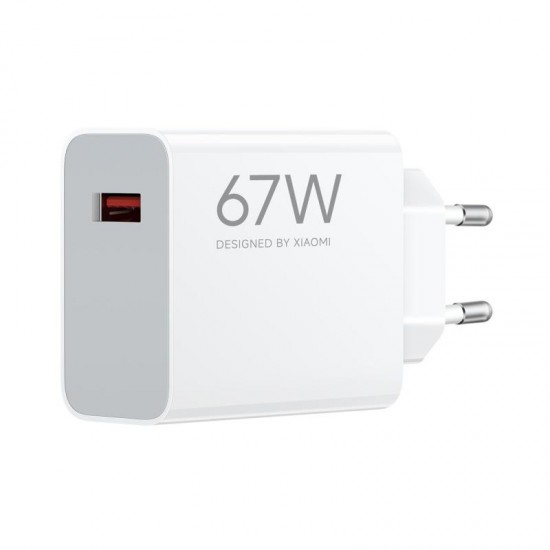 Φορτιστής Ταξιδίου Ταχείας Φόρτισης Xiaomi HyperCharge με Έξοδο USB A 67W Λευκό Φορτιστής Ταξιδίου Ταχείας Φόρτισης Xiaomi HyperCharge με Έξοδο USB A 67W Λευκό