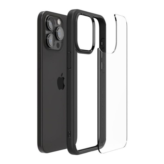 Θήκη TPU & PC Spigen Ultra Hybrid Apple iPhone 15 Pro Max Διάφανο-Μαύρο Θήκη TPU & PC Spigen Ultra Hybrid Apple iPhone 15 Pro Max Διάφανο-Μαύρο