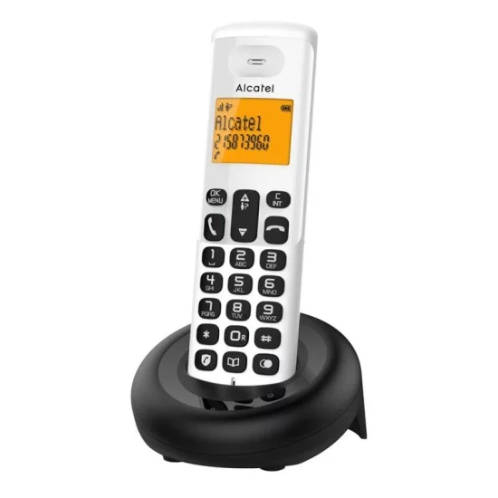 Ασύρματο Τηλέφωνο Alcatel E160 με Δυνατότητα Αποκλεισμού Κλήσεων Λευκό Ασύρματο Τηλέφωνο Alcatel E160 με Δυνατότητα Αποκλεισμού Κλήσεων Λευκό