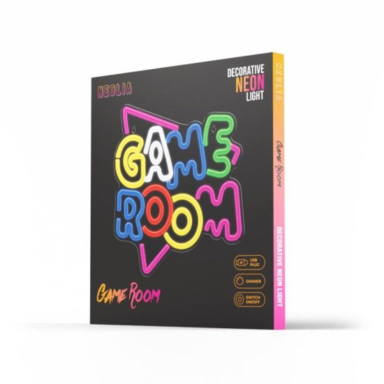 Neon Plexi LED Neolia NNE20 GAME ROOM (USB/Μπαταρίας & On/Off) Πολύχρωμο Neon Plexi LED Neolia NNE20 GAME ROOM (USB/Μπαταρίας & On/Off) Πολύχρωμο