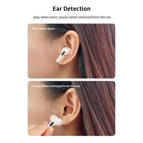 True Wireless Ακουστικά Bluetooth Devia ANC EM062 Pro2 με Οθόνη Λευκό True Wireless Ακουστικά Bluetooth Devia ANC EM062 Pro2 με Οθόνη Λευκό