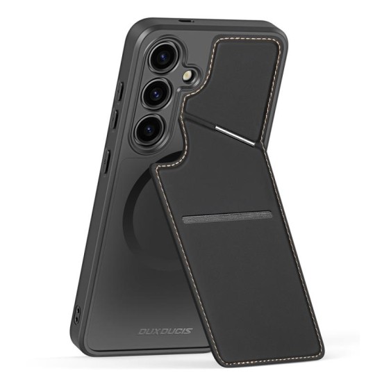 Θήκη Δερμάτινη Dux Ducis Rafi II Mag 3 σε 1 MagSafe RFID Blocker Samsung S921B Galaxy S24 5G με Stand Μαύρο Θήκη Δερμάτινη Dux Ducis Rafi II Mag 3 σε 1 MagSafe RFID Blocker Samsung S921B Galaxy S24 5G με Stand Μαύρο