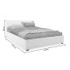 Κρεβάτι Norse pakoworld διπλό pu λευκό με αποθηκευτικό χώρο 160x200εκ Model: 006-000027