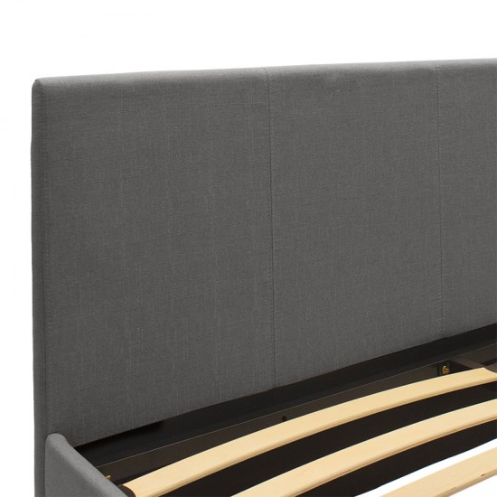 Κρεβάτι Norse pakoworld διπλό ύφασμα ανθρακί ματ με αποθηκευτικό χώρο 160x200εκ Model: 006-000043