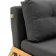 Πολυθρόνα-κρεβάτι Fancy  με ύφασμα ανθρακί 95x98x70εκ