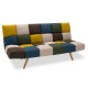 Καναπές - κρεβάτι 3θέσιος Freddo pakoworld με ύφασμα πολύχρωμο 182x81x84εκ Model: 024-000011