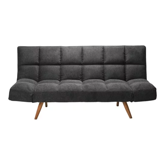 Καναπές - κρεβάτι 3θέσιος Freddo  ύφασμα ανθρακί 181x81x86εκ