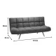 Καναπές - κρεβάτι 3θέσιος Freddo  ύφασμα ανθρακί 181x81x86εκ
