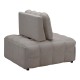 Πολυθρόνα-κρεβάτι Jelica  γκρι-μπεζ ύφασμα 88x110x86εκ