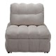 Πολυθρόνα-κρεβάτι Jelica  γκρι-μπεζ ύφασμα 88x110x86εκ
