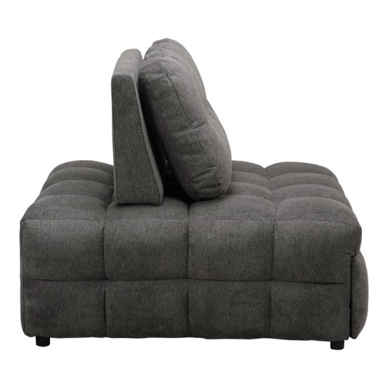 Πολυθρόνα-κρεβάτι Jelica  γκρι ύφασμα 88x110x86εκ