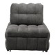 Πολυθρόνα-κρεβάτι Jelica  γκρι ύφασμα 88x110x86εκ