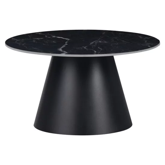 Βοηθητικά τραπέζια Fabrin Inart μαύρο μαρμάρου sintered stone-μαύρο μέταλλο Βοηθητικά τραπέζια Fabrin Inart μαύρο μαρμάρου sintered stone-μαύρο μέταλλο