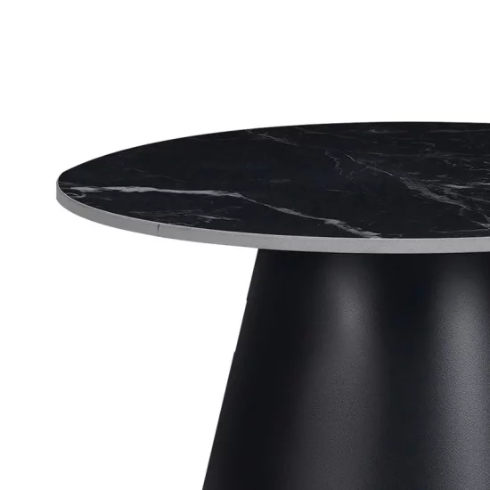 Βοηθητικά τραπέζια Fabrin Inart μαύρο μαρμάρου sintered stone-μαύρο μέταλλο Βοηθητικά τραπέζια Fabrin Inart μαύρο μαρμάρου sintered stone-μαύρο μέταλλο