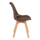 Καρέκλα Gaston PP-PU καφέ απόχρωση- φυσικό πόδι 43x51x75εκ Καρέκλα Gaston PP-PU καφέ απόχρωση- φυσικό πόδι 43x51x75εκ