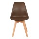 Καρέκλα Gaston PP-PU καφέ απόχρωση- φυσικό πόδι 43x51x75εκ Καρέκλα Gaston PP-PU καφέ απόχρωση- φυσικό πόδι 43x51x75εκ