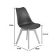 Καρέκλα Gaston PP-PU καφέ απόχρωση- φυσικό πόδι 43x51x75εκ Καρέκλα Gaston PP-PU καφέ απόχρωση- φυσικό πόδι 43x51x75εκ