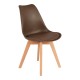 Καρέκλα Gaston PP-PU καφέ απόχρωση- φυσικό πόδι 43x51x75εκ Καρέκλα Gaston PP-PU καφέ απόχρωση- φυσικό πόδι 43x51x75εκ