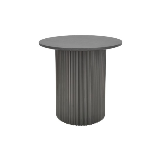 Βοηθητικό τραπέζι Dovel  mdf σε μαύρη απόχρωση Φ50x45εκ