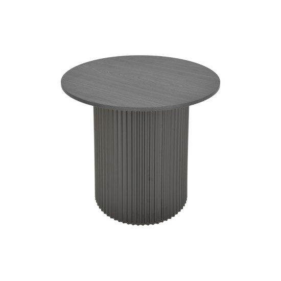 Βοηθητικό τραπέζι Dovel  mdf σε μαύρη απόχρωση Φ50x45εκ