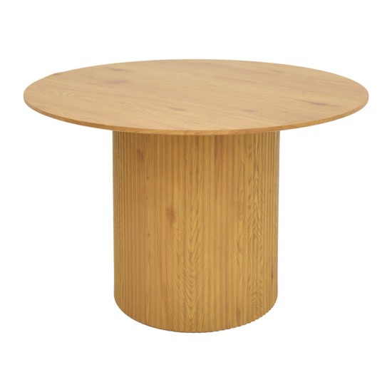 Τραπέζι Karulo  mdf σε sonoma απόχρωση Φ120x76εκ