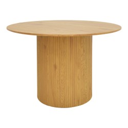 Τραπέζι Karulo  mdf σε sonoma απόχρωση Φ120x76εκ