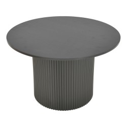 Τραπέζι Karulo  mdf σε μαύρη απόχρωση Φ120x76εκ