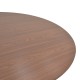Τραπέζι Karulo  mdf σε καρυδί απόχρωση Φ120x76εκ