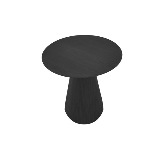 Τραπέζι σαλονιού Donda  mdf σε μαύρη απόχρωση Φ60x40εκ