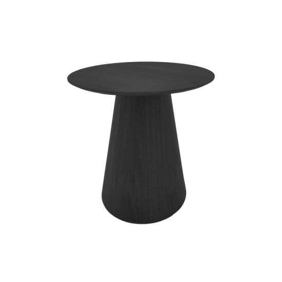 Τραπέζι σαλονιού Donda  mdf σε μαύρη απόχρωση Φ60x40εκ