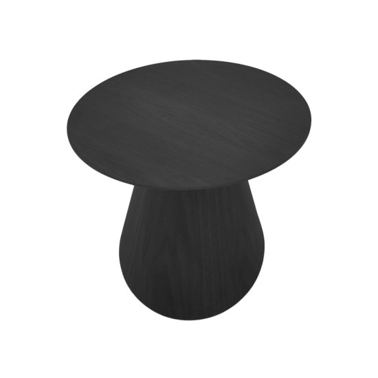 Τραπέζι σαλονιού Donda  mdf σε μαύρη απόχρωση Φ80x45εκ
