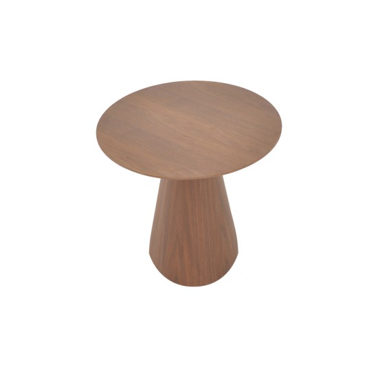 Τραπέζι σαλονιού Donda  mdf σε καρυδί απόχρωση Φ60x40εκ