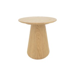 Τραπέζι σαλονιού Donda  mdf-μέταλλο σε sonoma απόχρωση Φ60x46εκ