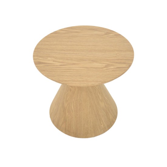 Τραπέζι σαλονιού Donda  mdf σε sonoma απόχρωση Φ80x45εκ