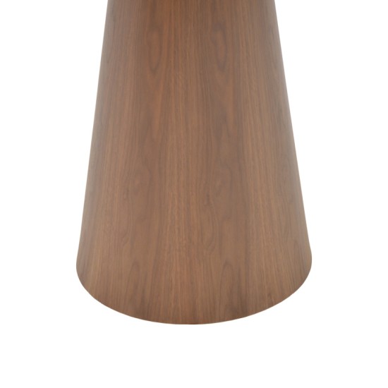 Βοηθητικό τραπέζι Donda  mdf καρυδί Φ45x50εκ