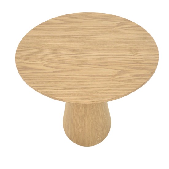 Tραπέζι Donda  mdf sonoma Φ100x76εκ