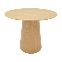 Tραπέζι Donda  mdf sonoma Φ100x76εκ