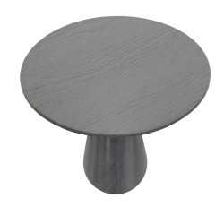 Tραπέζι Donda  mdf μαύρο Φ100x76εκ