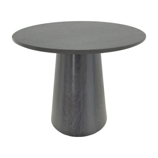 Tραπέζι Donda  mdf μαύρο Φ100x76εκ