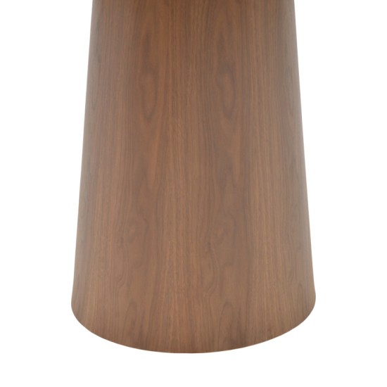 Tραπέζι Donda  mdf καρυδί Φ100x76εκ