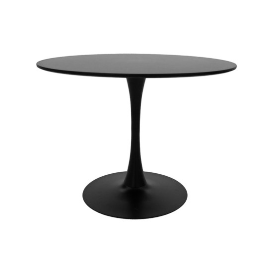 Tραπέζι Balou mdf σε μαύρη απόχρωση Φ80x76εκ Tραπέζι Balou mdf σε μαύρη απόχρωση Φ80x76εκ