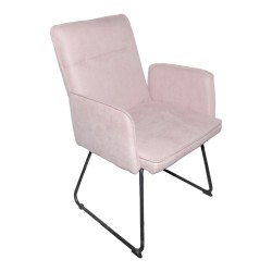 Πολυθρόνα Essential  ύφασμα σάπιο μήλο-πόδι μαύρο μεταλλικό 55.5x59x89εκ